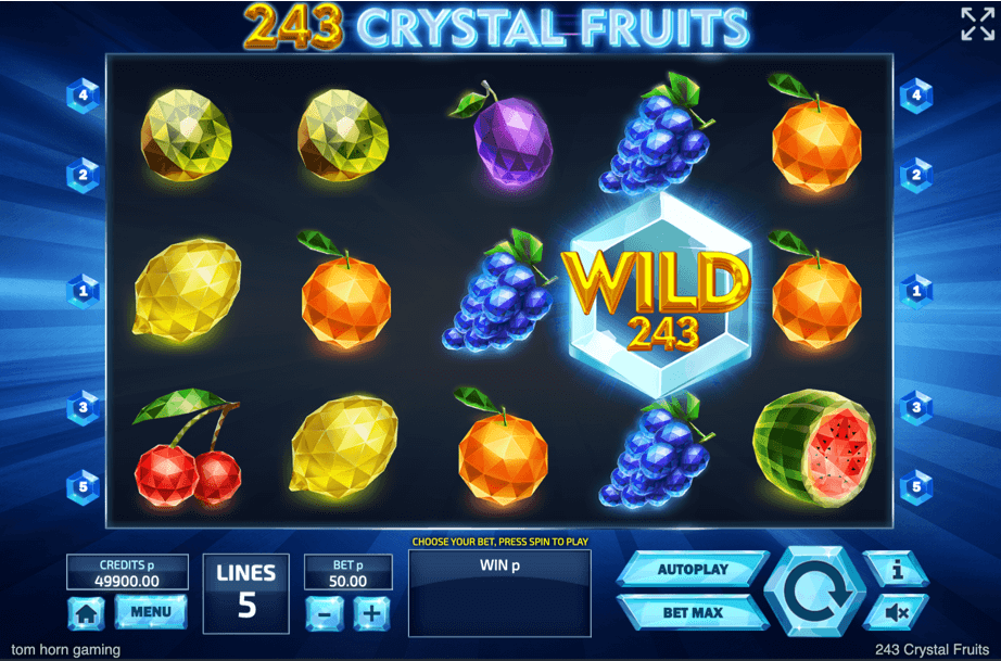 Игровой слот 243 Crystal Fruits